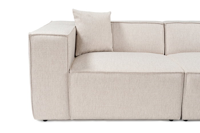 Atelier Del Sofa Sofá de 3 Plazas Lora - Marrón Claro | 303x108x65 cm